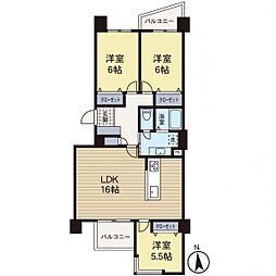 間取図画像 3LDK