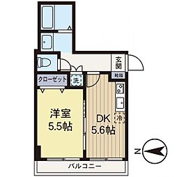 間取図画像 1DK