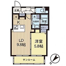 間取図画像 1LDK