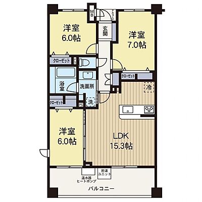 間取り フィスナレジデンスセンター南 4階/-
