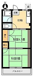 シティハイムオリエント 2Kの間取図画像
