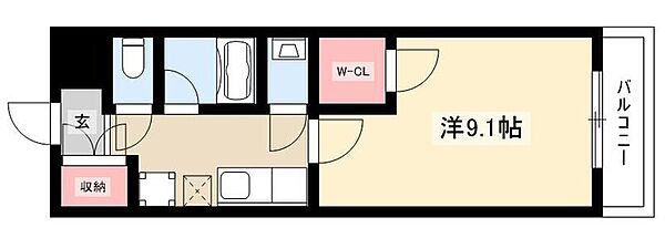 シティーライフ原 ｜愛知県名古屋市天白区原4丁目(賃貸マンション1K・5階・31.40㎡)の写真 その2