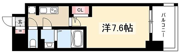 メイクスデザイン上前津 ｜愛知県名古屋市中区富士見町(賃貸マンション1K・7階・23.94㎡)の写真 その2