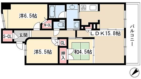 グランカーサ上前津 ｜愛知県名古屋市中区千代田3丁目(賃貸マンション3LDK・7階・75.07㎡)の写真 その2