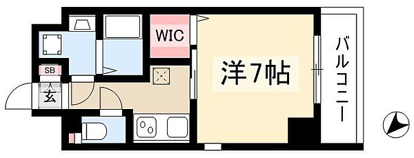 プレイズシード車道 ｜愛知県名古屋市東区筒井3丁目(賃貸マンション1K・3階・26.27㎡)の写真 その2