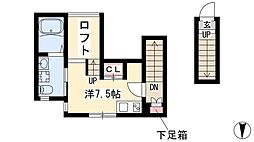 BlancdeBlancs ワンルームの間取図画像