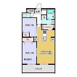 レジデンス グリシナ 3階/-