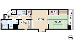 コアレジデンス 5階1LDKの間取り