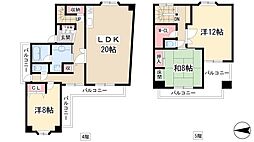 VIPHILLS南山 4階3LDKの間取り