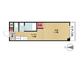 セントラル瑞穂 1Kの間取図画像