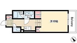 ドゥーエ千種 2階1Kの間取り