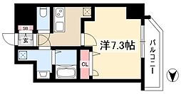 エスリード大須デュオ 12階1Kの間取り