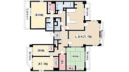 アビタシオン泉 11階4SLDKの間取り