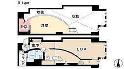 アークピュア　モリロン 6階1LDKの間取り