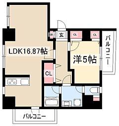 間取図画像 1LDK