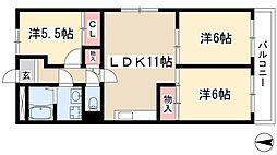 プレザント白金 3LDKの間取図画像
