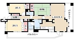 グランカーサ上前津 3LDKの間取図画像