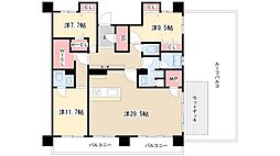 ロイヤルパークス千種 3LDKの間取図画像