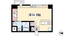 KDXレジデンス東桜1 ワンルームの間取図画像
