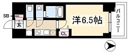 プレサンス広小路通今池 1Kの間取図画像