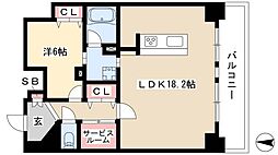 ポルタニグラ大須 1SLDKの間取図画像