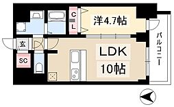 プレサンス広小路通今池 1LDKの間取図画像