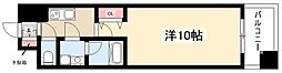 ヴィルクレア桜山 1Kの間取図画像