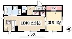 ココット 1LDKの間取図画像