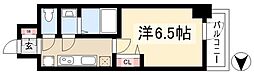 アステリ鶴舞ディオ 1Kの間取図画像