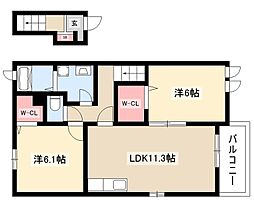 セレノカーサII 2階/-