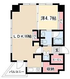 YZmahoroba 1LDKの間取図画像