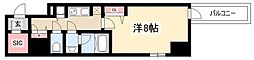 セイワパレス丸の内駅前プレミア 1Kの間取図画像