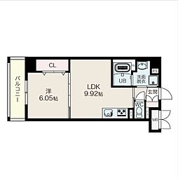 (仮称)名古屋市瑞穂区川澄町 新築RCマンション 1LDKの間取図画像