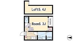 プリマベーラK 1Kの間取図画像