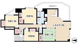 ベレーサ星ヶ丘 4LDKの間取図画像