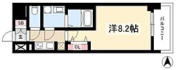 S-RESIDENCE池下西 1Kの間取図画像