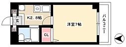 BONNYHIROZI 1Kの間取図画像