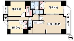 アンビエンテ泉 3LDKの間取図画像