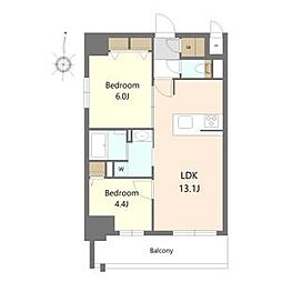 S-RESIDENCE高岳clarity(クラリティ) 2LDKの間取図画像