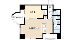 プロシード金山2 1LDKの間取図画像