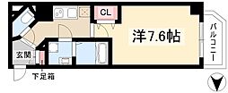 S-RESIDENCE名駅 1Kの間取図画像