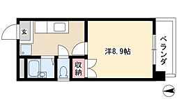 ル・ポン新瑞 1Kの間取図画像