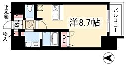 プレサンス鶴舞公園ウィズ 1Kの間取図画像