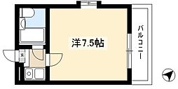 アルカディア御器所 1Kの間取図画像