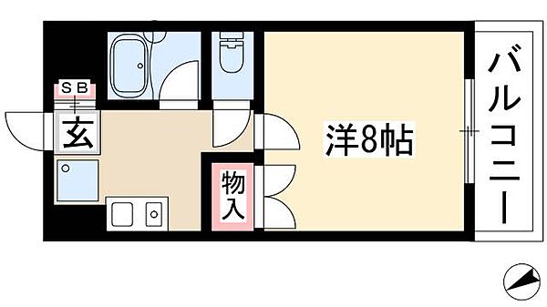シェ・モア平針 ｜愛知県名古屋市天白区平針3丁目(賃貸アパート1K・2階・24.50㎡)の写真 その2