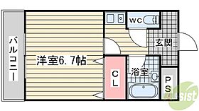 シティライフ服部  ｜ 兵庫県神戸市西区北別府5丁目（賃貸マンション1K・3階・21.30㎡） その2