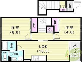 カーサM・Y・KII  ｜ 兵庫県神戸市西区水谷1丁目19-3（賃貸アパート2LDK・2階・51.67㎡） その2