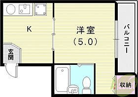 クレスタビュウ  ｜ 兵庫県神戸市長田区寺池町2丁目（賃貸アパート1K・2階・17.00㎡） その2