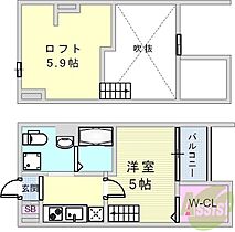 ルミエ神戸西 203 ｜ 兵庫県神戸市長田区長田町6丁目（賃貸アパート1K・2階・20.55㎡） その2