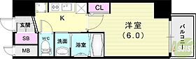 エステムコート神戸湊町  ｜ 兵庫県神戸市兵庫区湊町1丁目（賃貸マンション1K・3階・22.04㎡） その2